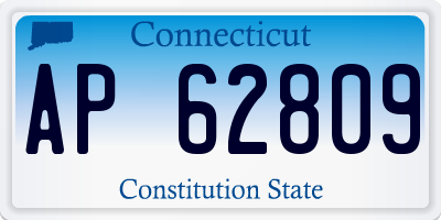 CT license plate AP62809