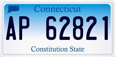 CT license plate AP62821