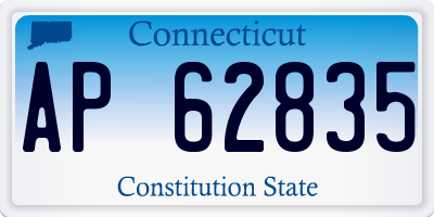 CT license plate AP62835