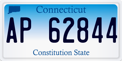 CT license plate AP62844