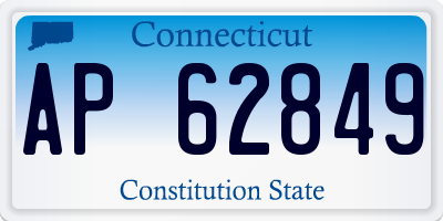 CT license plate AP62849