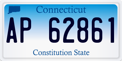 CT license plate AP62861