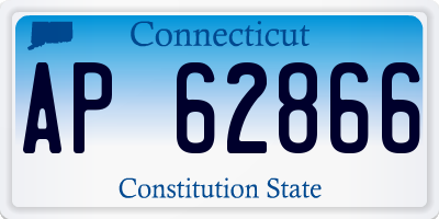 CT license plate AP62866