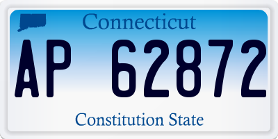 CT license plate AP62872
