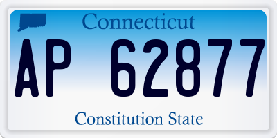 CT license plate AP62877
