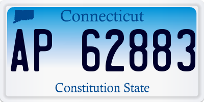 CT license plate AP62883