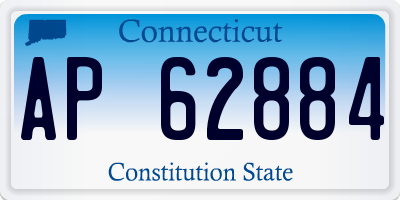 CT license plate AP62884