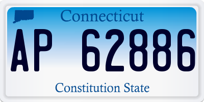 CT license plate AP62886