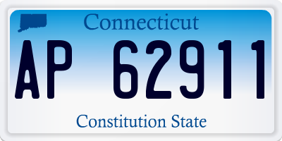 CT license plate AP62911