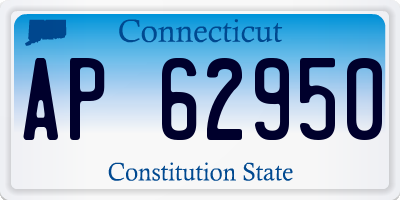 CT license plate AP62950