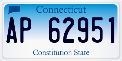 CT license plate AP62951