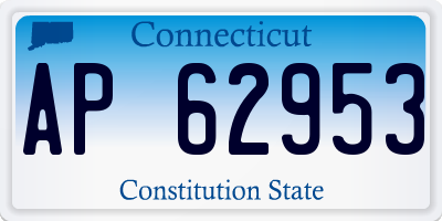 CT license plate AP62953