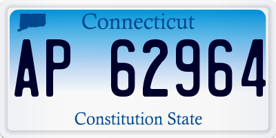 CT license plate AP62964