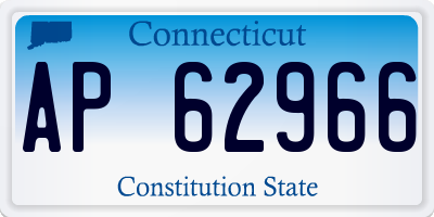 CT license plate AP62966