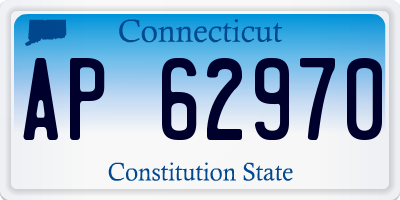 CT license plate AP62970