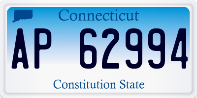 CT license plate AP62994