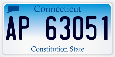 CT license plate AP63051