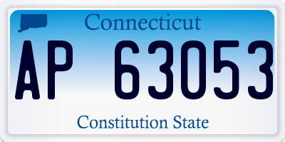 CT license plate AP63053