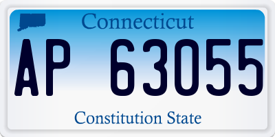 CT license plate AP63055