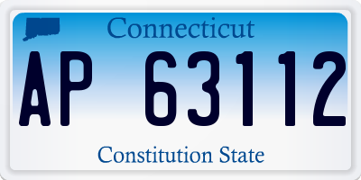 CT license plate AP63112