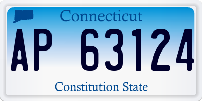 CT license plate AP63124