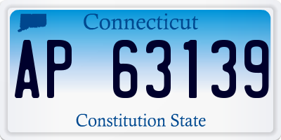 CT license plate AP63139