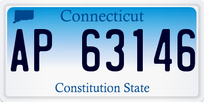 CT license plate AP63146