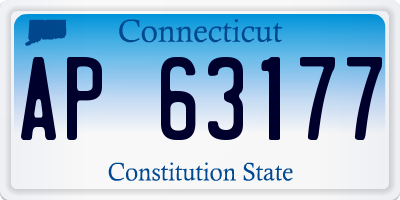 CT license plate AP63177