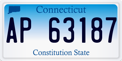 CT license plate AP63187