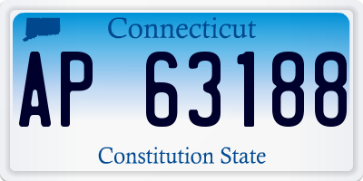 CT license plate AP63188
