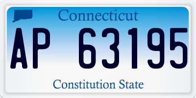 CT license plate AP63195