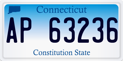 CT license plate AP63236
