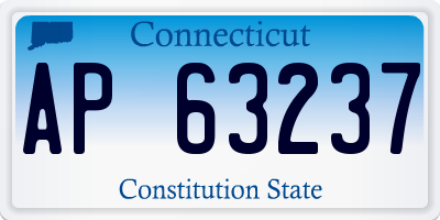 CT license plate AP63237