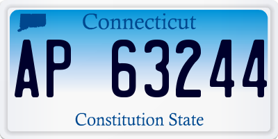 CT license plate AP63244