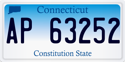 CT license plate AP63252