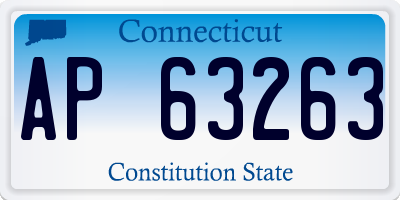 CT license plate AP63263