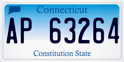 CT license plate AP63264