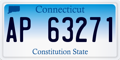 CT license plate AP63271