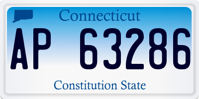CT license plate AP63286