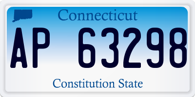 CT license plate AP63298