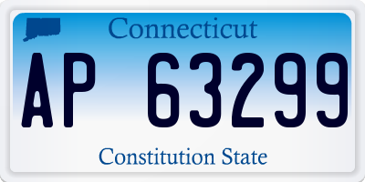 CT license plate AP63299