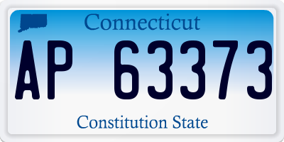 CT license plate AP63373