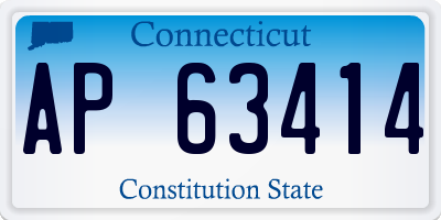 CT license plate AP63414
