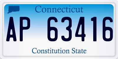 CT license plate AP63416