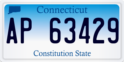 CT license plate AP63429