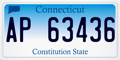 CT license plate AP63436