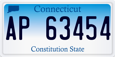 CT license plate AP63454