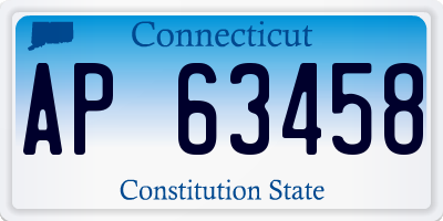 CT license plate AP63458