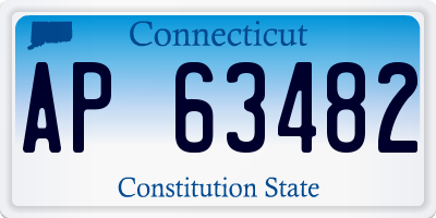 CT license plate AP63482