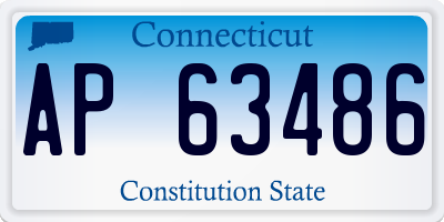 CT license plate AP63486
